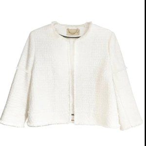 Gabrielle Convertible Box Jacket in Cream (Sz 6)